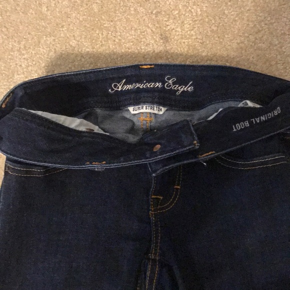 American Eagle super stretch boot cut blue jeans - Picture 3 of 3